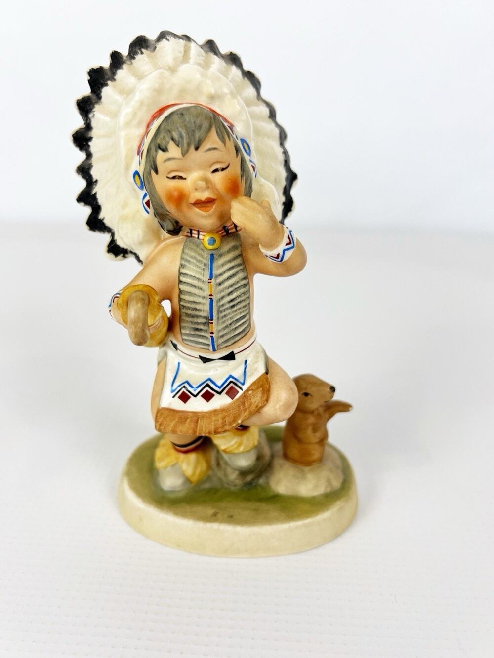 Goebel W. Germany 1978 Harry Holt Rain Dance American Indian 11610-15 Tiny Chip